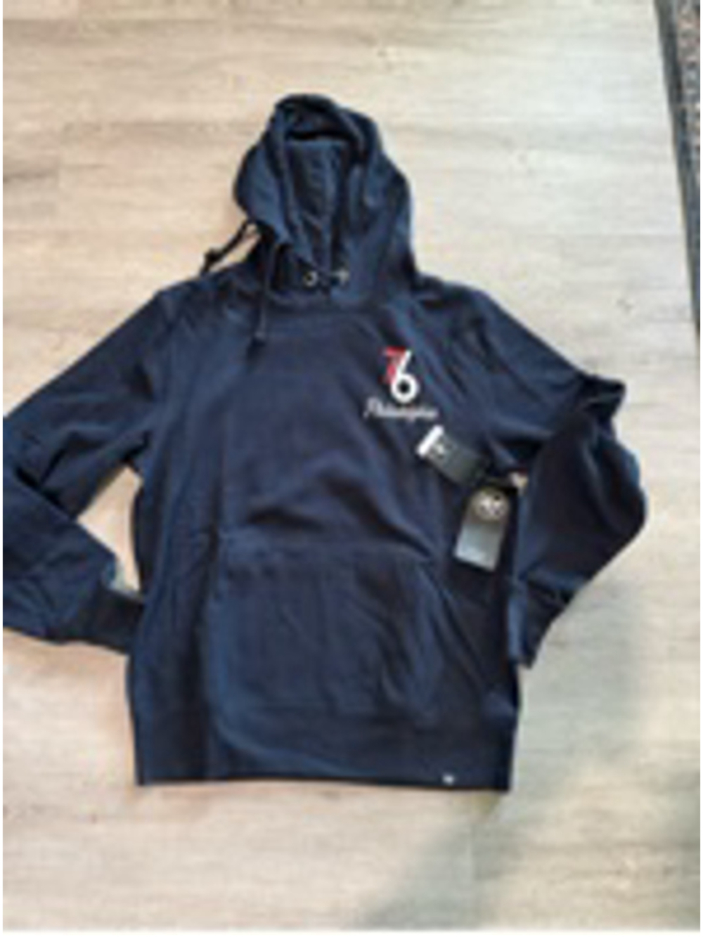 Men's 47 Brand Navy Philadelphia 76ers Hoodie S